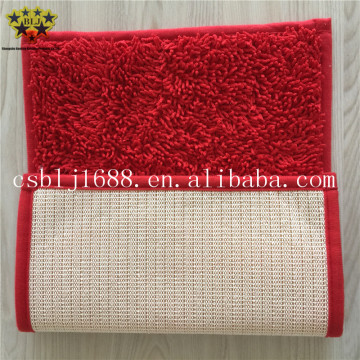 Red Color Microfiber Bathroom Bedroom Door Mat Beautiful And Useful China Supplier