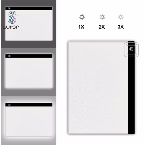 Suron A3 Graphics tableta LED Drawing Tablero