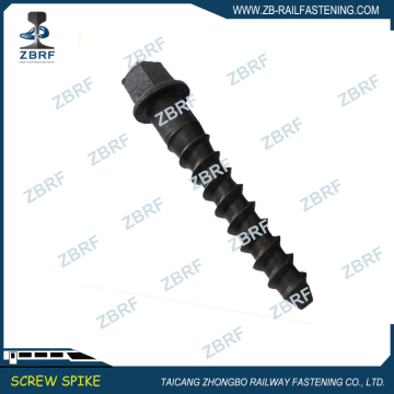 Standrad strength screw spike for railroad use
