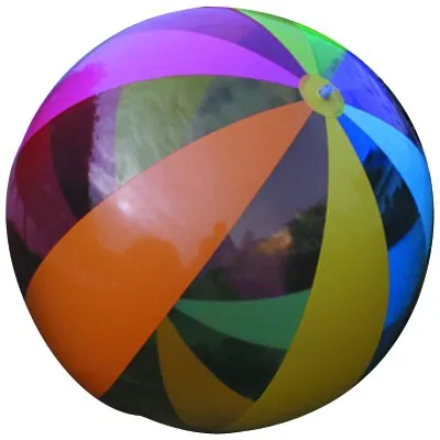 PVC Inflatable Beach Ball with Rainbow Color