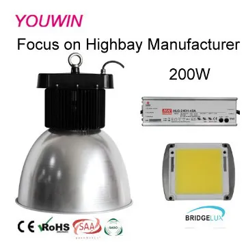 high power 6000-6500k cool white 200w led high bay light