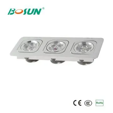 3x1Wx3 Rectangle Aluminum LED Grille Light