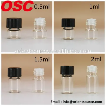 1 dram 1/4 dram glass vials