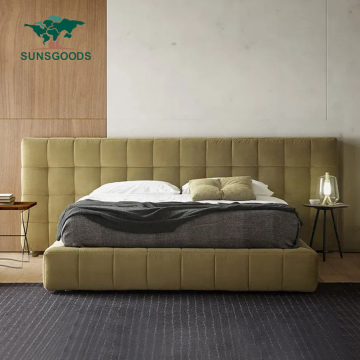Sunsgoods Furniture : 넓은 헤드 보드와 벨벳 럭셔리 킹 사이즈 침대
