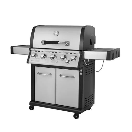 CE Certificate Low Pressure Gas Stainless Steel Tube Burner Cast Iron Cooking Grill