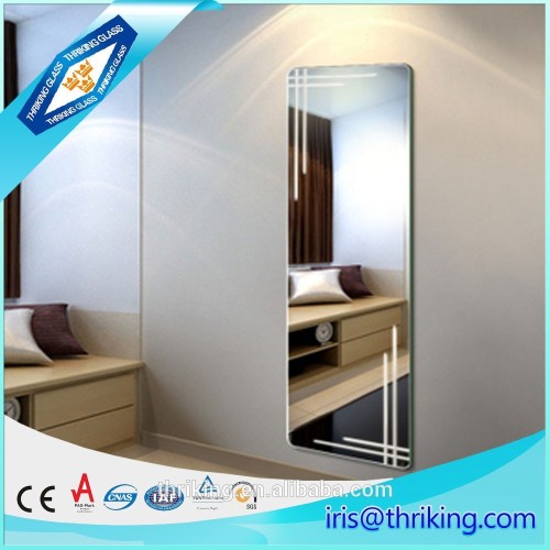 Sliding mirror glass price m2 for dressing room