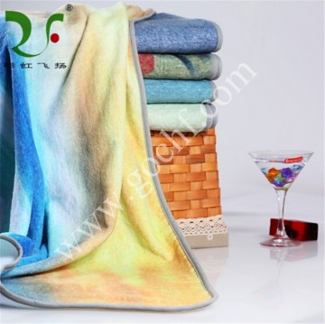 Wholesale 100% cotton reactive beach towel bath towel