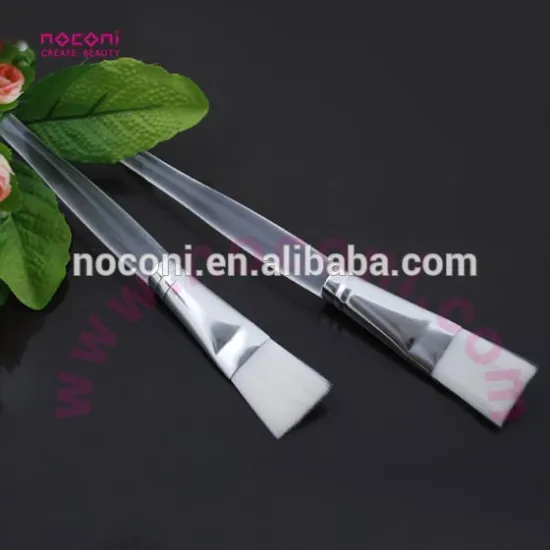 HOT sell plastic handle synthetic hair facial mask brush NBS042
