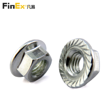 M4 M5 M10 Din6923 Nange Hex Flange Bergerigi