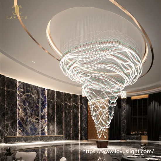 Large project custom white ball light chandelier for hotel lobby