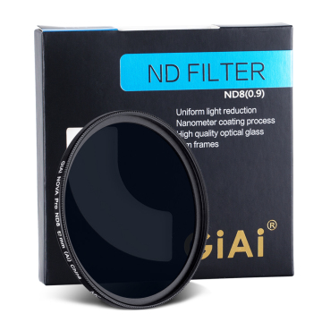 GiAi Slim ND Filter 58mm ND8 Neutral Density 3 Stops Camera Lens