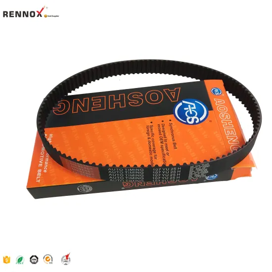 Genuine Aosheng Auto parts imported material timing belts 107RU25H made in China,for Ger Jpa Ru Usa cars