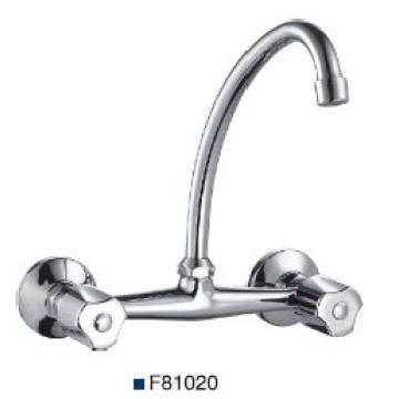 8\" Brass Basin / Kitchen faucet  with two handle with Chrome plated
