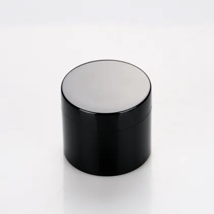 Customized Matte Black Plastic Skin Care Packing Jar - UV Gel Jar