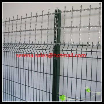 Hot galvanised weld security razor wire mesh fence