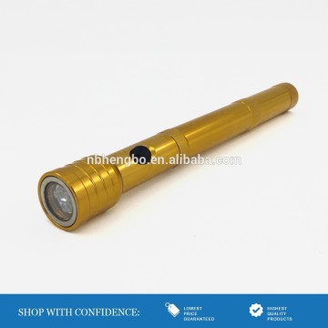 Factory Wholesale CE Rohs Aluminum Material Flexible 3 led Flashlight with Telescopic Magnetic Pick-up Tool