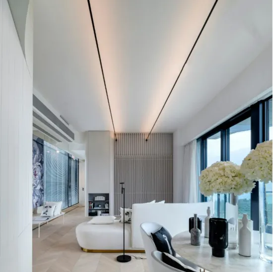 Stainless Steel Suspended LED Skyline Linear Light - Indoor New Arrival