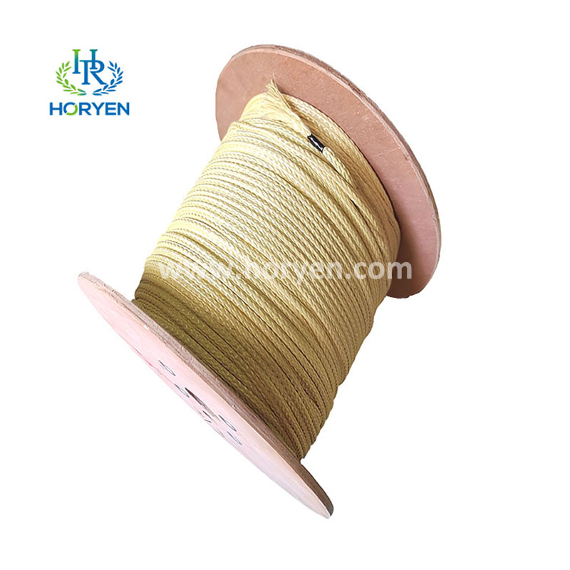 Extra heavy cut-resistant aramid fiber rope for firefighting