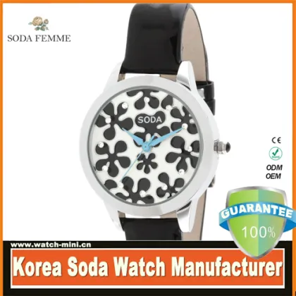 guangzhou watch factory SODA OEM quartz watch free tv box