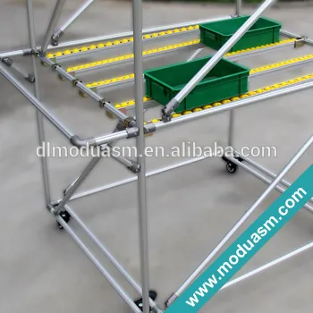 flexible lean pipe for warehouse storage rack, aluminum racking system