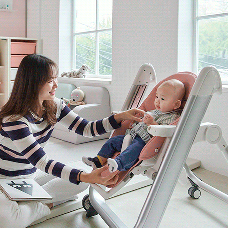 Berço reclinado de plástico multifuncional para bebê