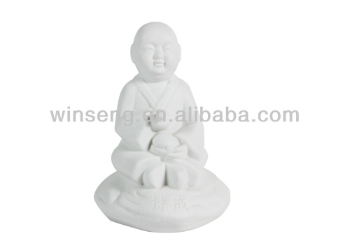 White Ceramic Buddhist Home Decoration (sila)