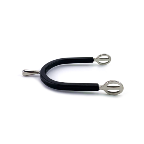 English Ss Rubber Coated Band Spurs