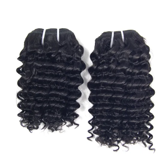 Free sample mink brazilian human hair bundle raw virgin cuticle aligned hair deep wave natural color hair bundles with closure