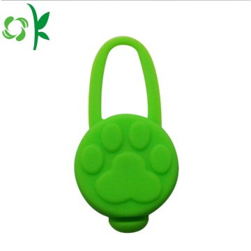 Kerah Pet Tag Dengan Tag anjing Silicone LED