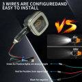 Motorcycle Custom Two-color Square Turn Signal Light