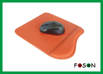 Cool Sublimation Ergonomic Fake Gel Pu Leather Mouse Pad For Promotional