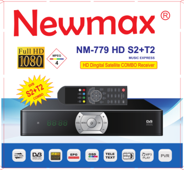 West Africa Newmaster+ DVB-S2 & DVB-T2 COMBO with biss key AUTO ROLL KEY for Kenya