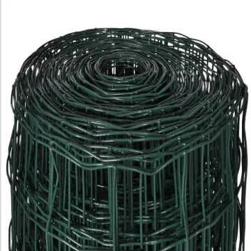 PVC Wire Mesh Roll Plastic Coated Green Color Welded Wire Mesh