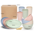 Nieuwe tarwestro -servies set Food Grade