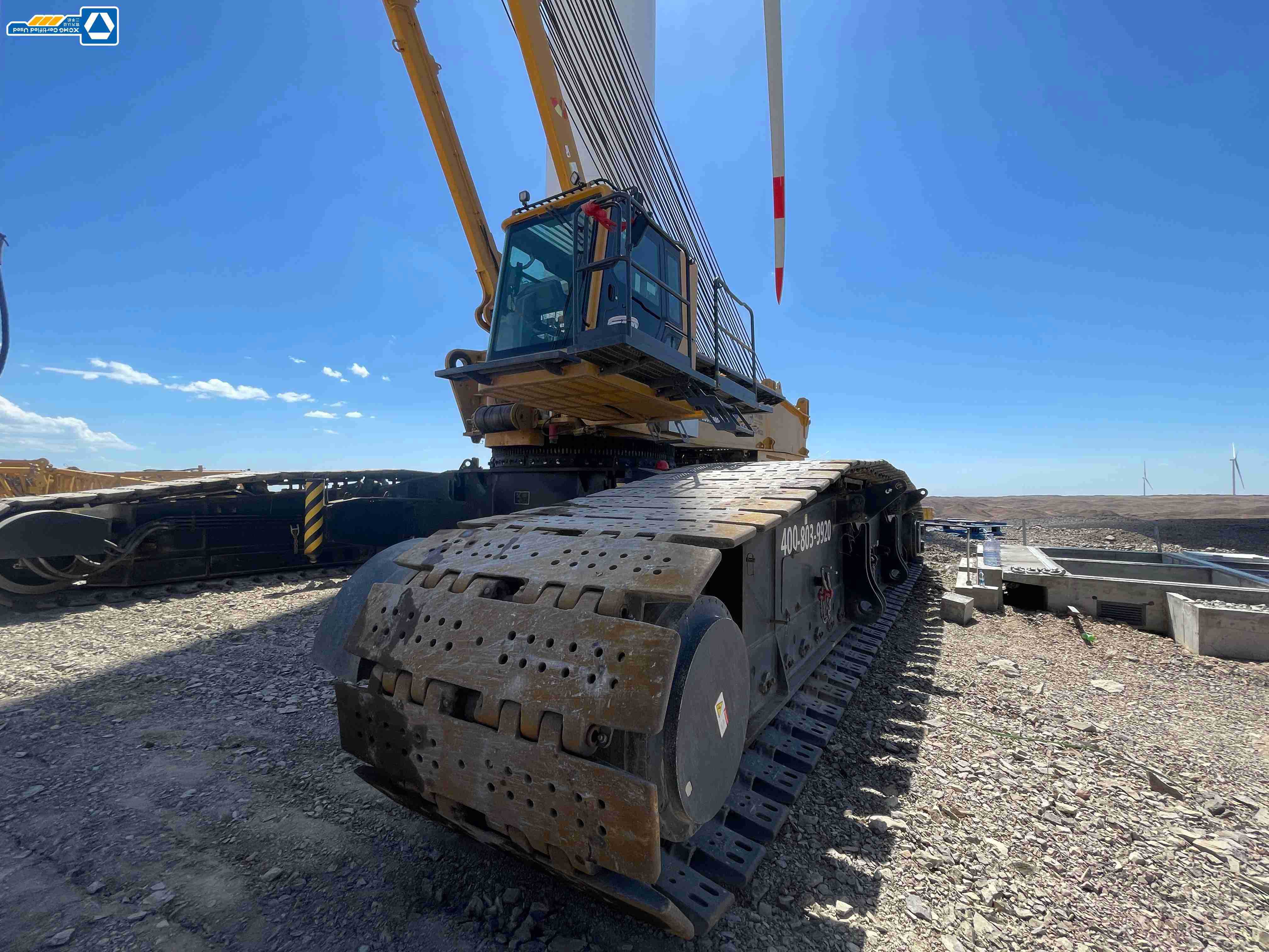 the-track-roller-of-the-used-crawler-crane-XGC15000A-1 the-track-roller-of-the-used-crawler-crane-XGC15000A-1