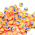 New Charms Bunte runde orange geformte Polymer Clay handgemachte Handwerk Ornamente Diy Nail Arts Clay Factory Supply