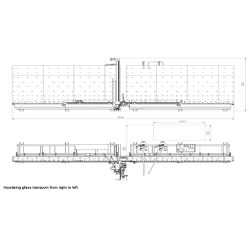 Insulating glass sealing robot