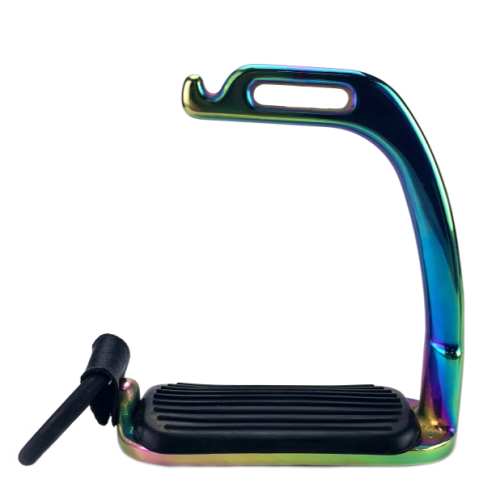 Rainbow Horse Riding Stirrups με καουτσούκ δαχτυλίδι