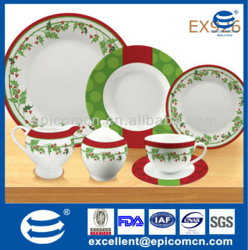 Christmas design wholeseller ceramic for Christmas gift with porcelain ginger jar