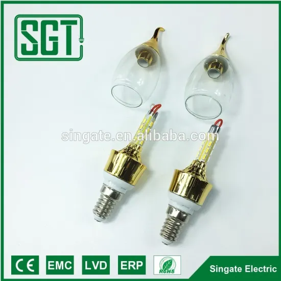 CE RoHS approval Golden decorative lighting C35 3.5w candle led light