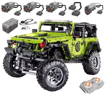 Leier J902 6689pcs Uygulama Uzaktan Kumanda Robin Heavy Modifiye Yapı Taşı Araba Modeli, MOC Bulmaca Oyuncak Çocuklar İçin