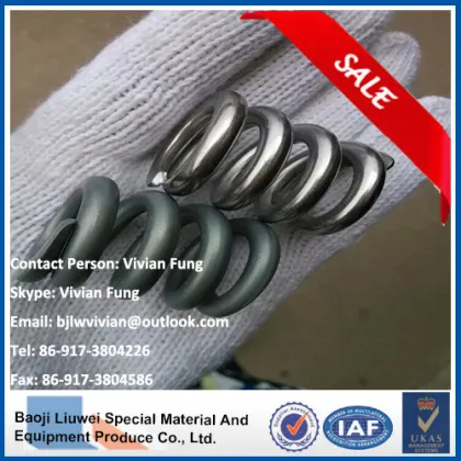 high quality titanium spring from baoji liuwei