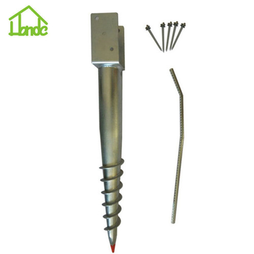 Hot dip galvanized ground screw for wooden house