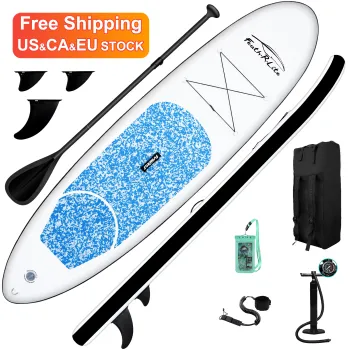 FUNWATER Free Shipping Dropshipping OEM Blue Inflatable SUP Board Set