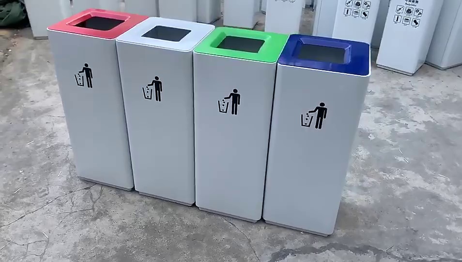 Large Metal Waste Bin for Restaurants and Offices