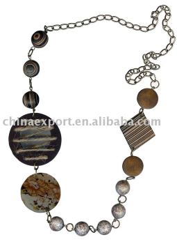 wooden necklace NJ-W054