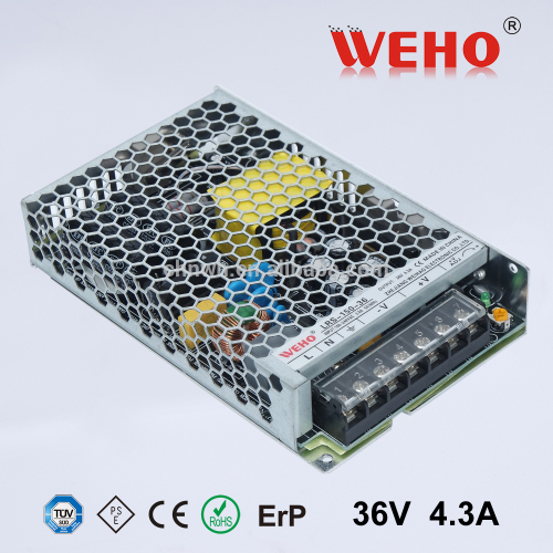 WeHo 30mm of low profile design switching power supply 150w 36v 4.3a smps