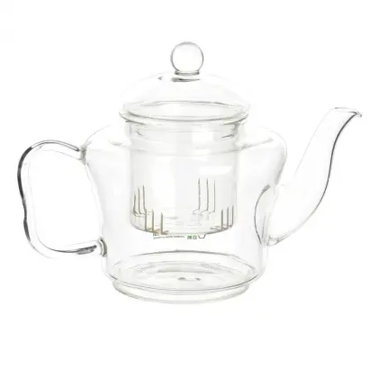 Mouthblown Pyrex Glass Teapot Flowering Tea Set