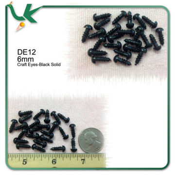 6mm Craft Eyes Toy eye Black Doll Eyes
