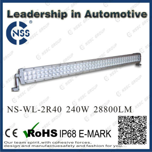 2014 NSSC High Power CREE LED 2R40 Off Road Light Bar Heavy Duty Lifetime Warranty With IP68 CE ROHS E-MARK Certificate